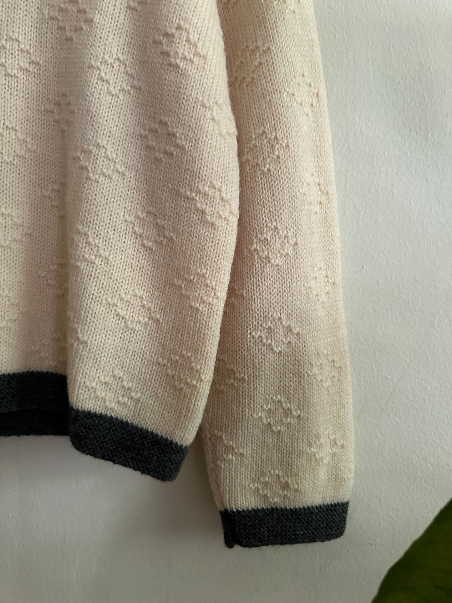 50s/60s White Wool Cardigan