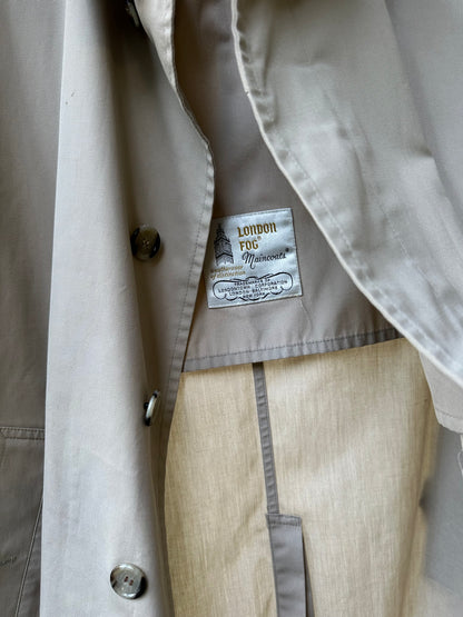 Tan London Fog Trench Coat