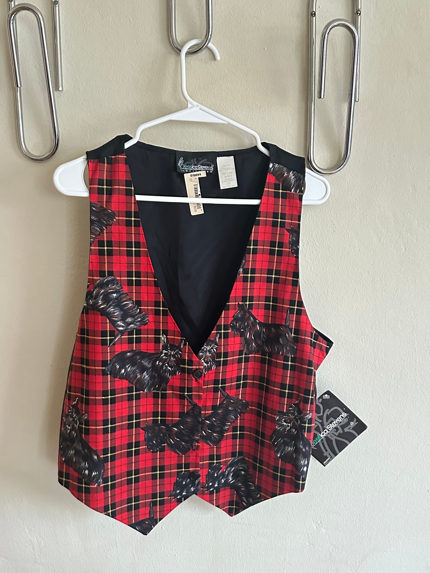 90s Red Never Worn Scottie Dog Vest