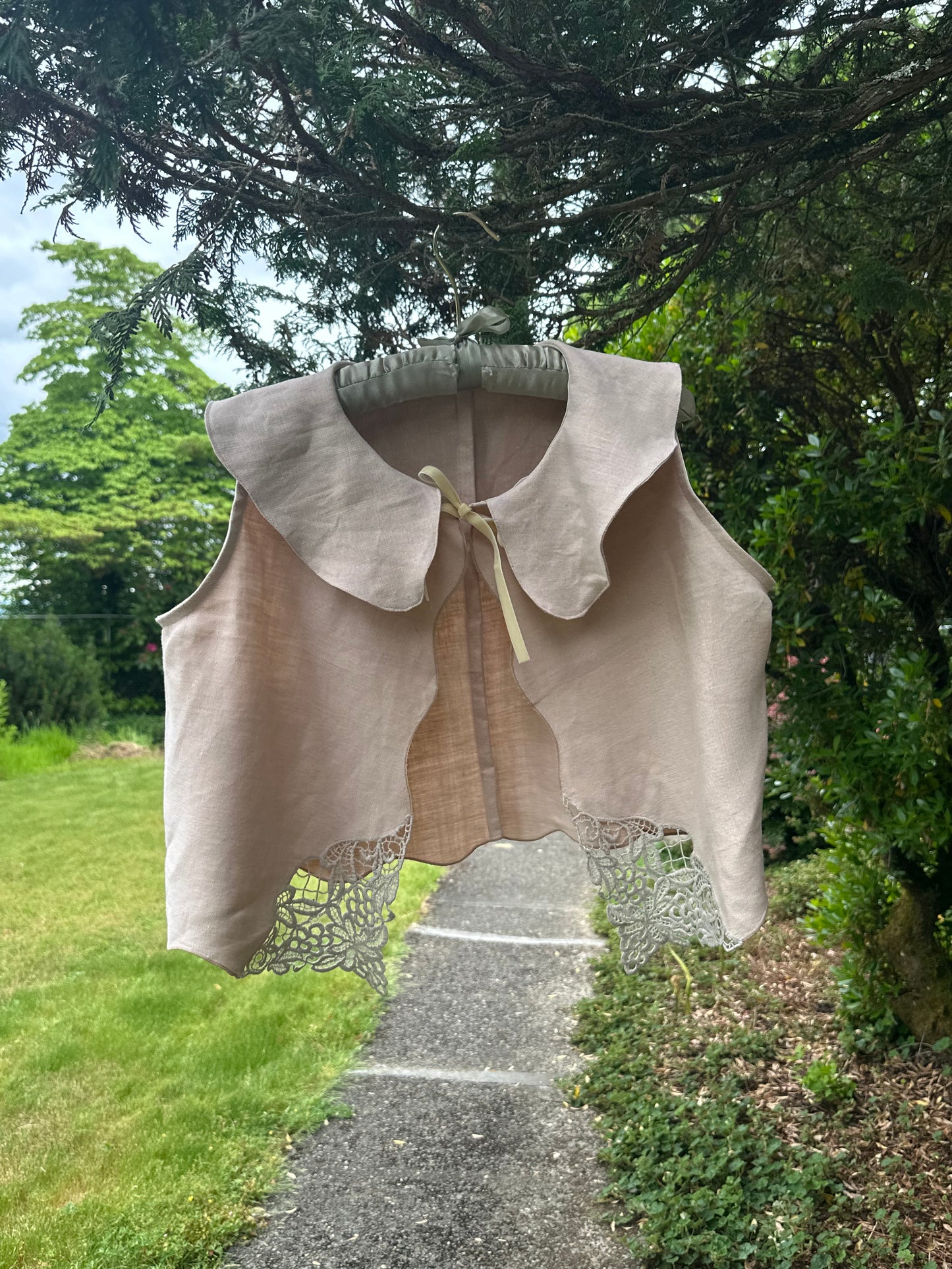 Upcycled Table Cloth Shirt