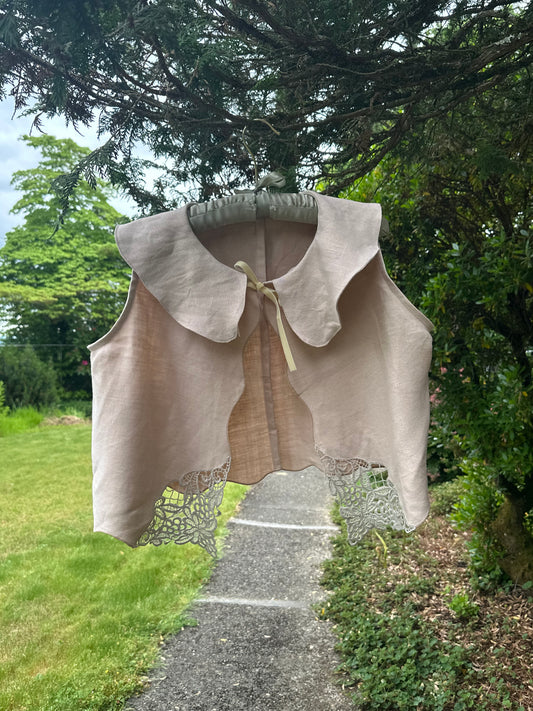 Upcycled Table Cloth Shirt
