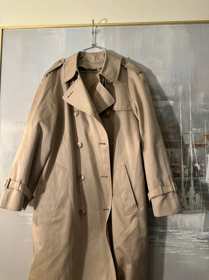 70s Tan London Fog Trench Coat