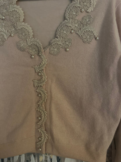 50s Pink Cashmere Sweater