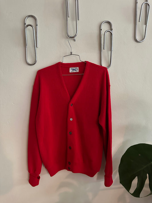 70s Red Cardigan