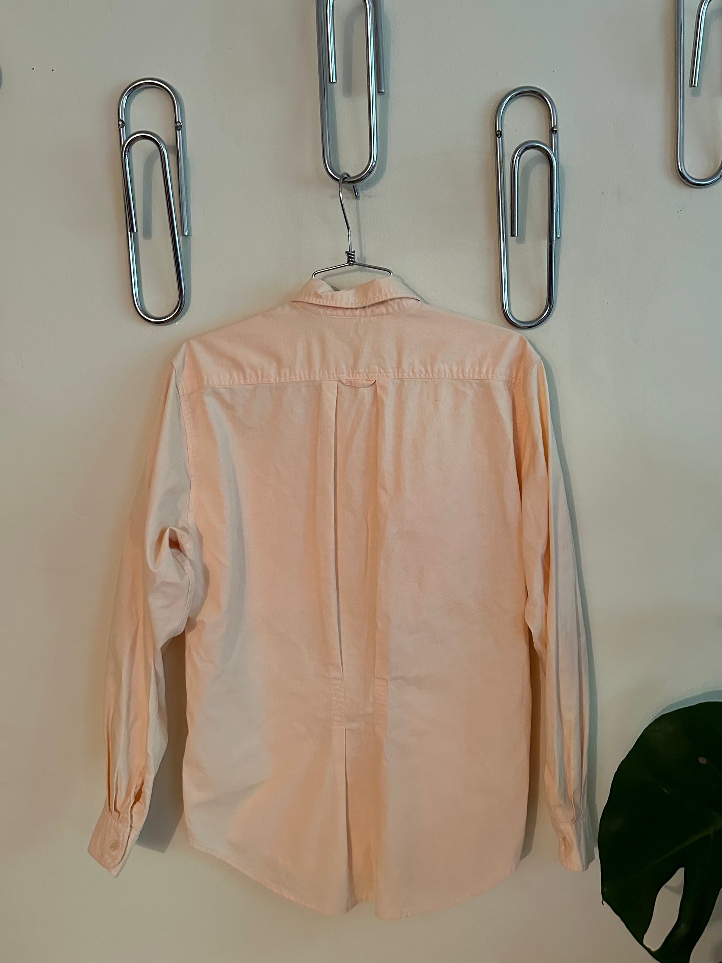 80s/90s Peach Button Down Shirt