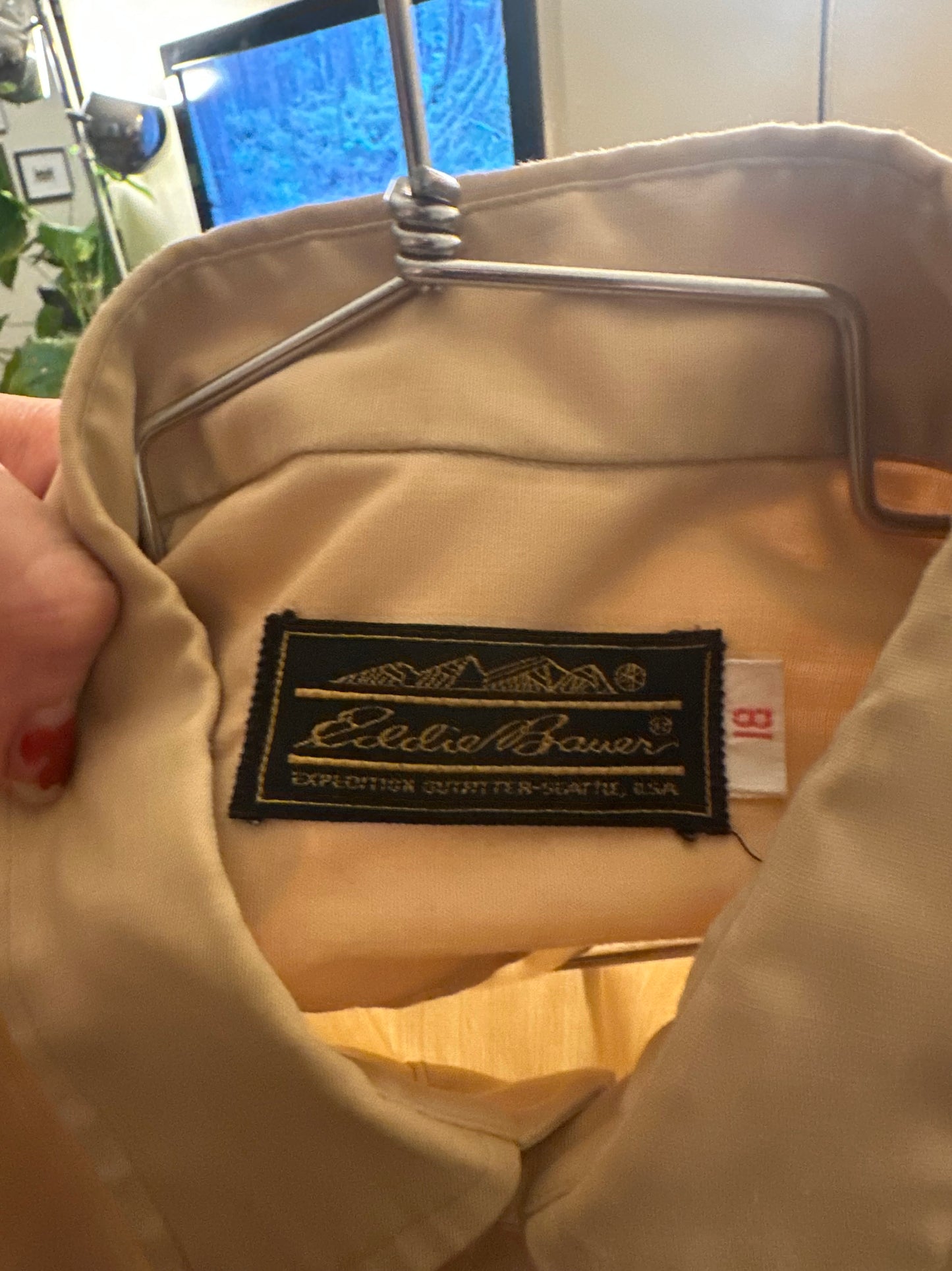 70s Tan Eddie Bauer Safari Shirt