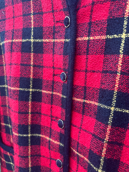 80s/90s Red Plaid Jacket -Koret