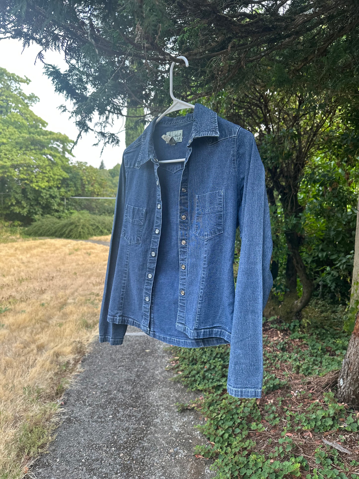 90s/Y2K Eddie Bauer Denim Shirt
