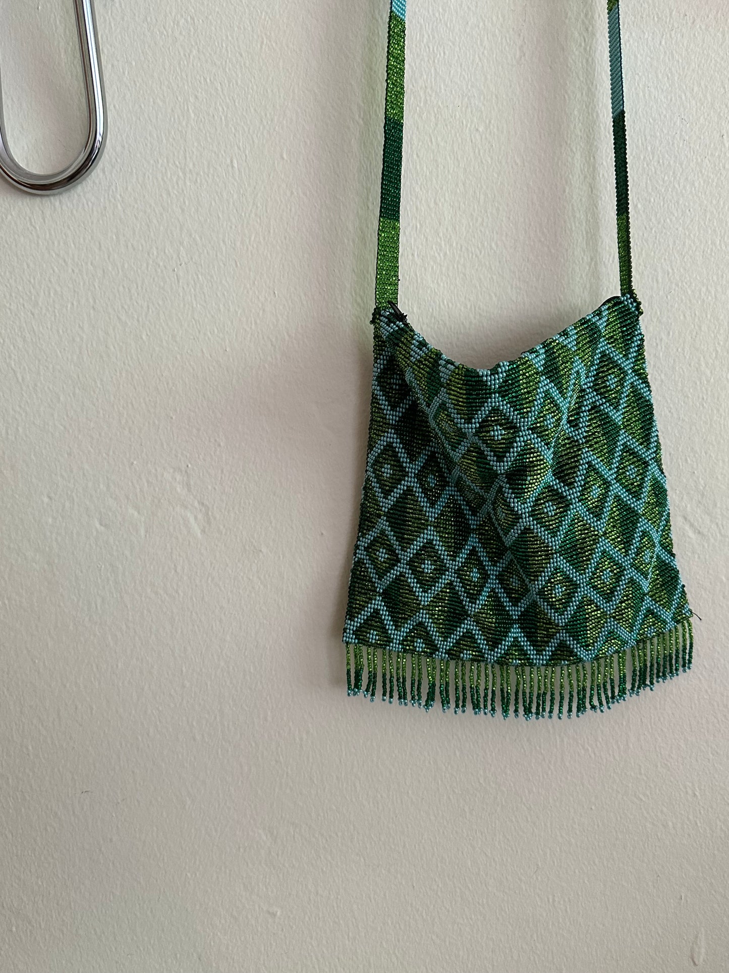 Y2K Green Beaded Purse