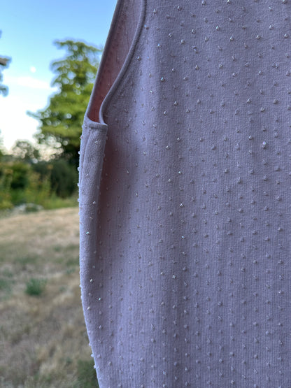 90s Pink Beaded Shirt