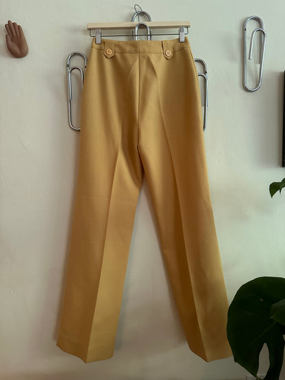 70s Yellow Dress Pants