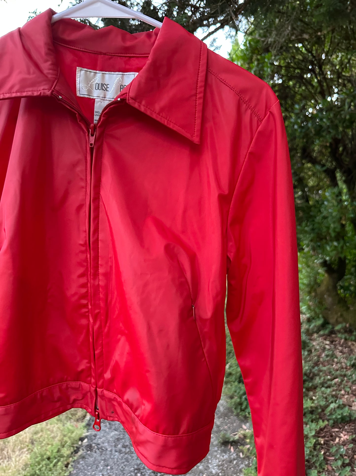 90s Red Zip Jacket