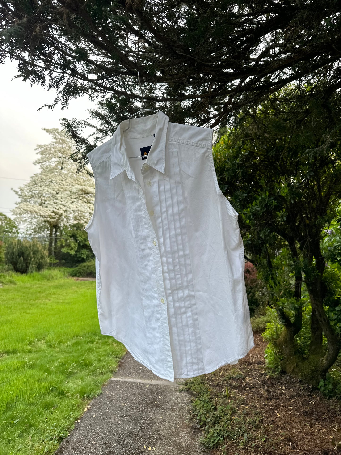 90s White Cotton Tank Top