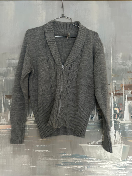 Grey Alpaca Sweater