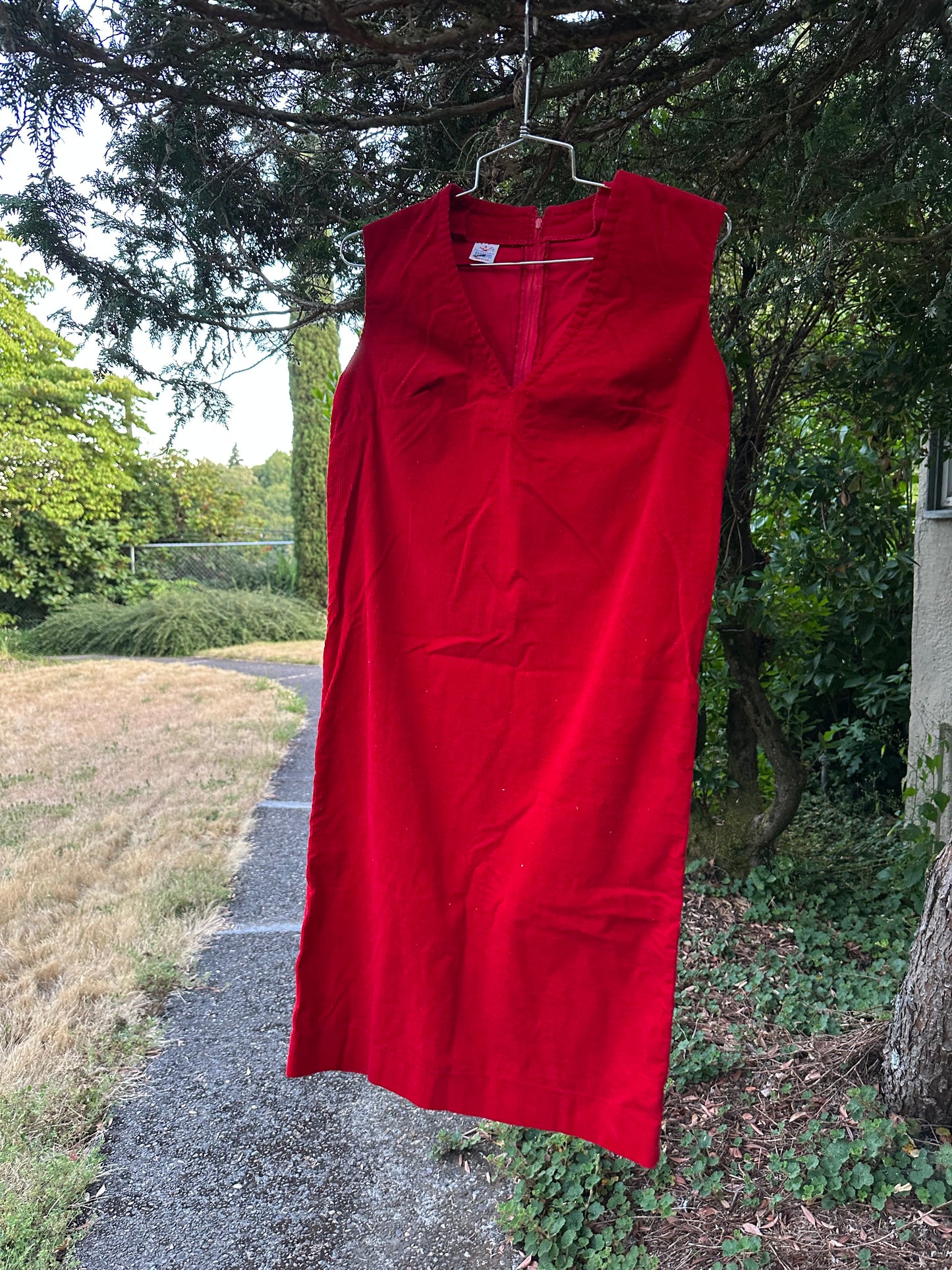 60s Red Corduroy Jumper