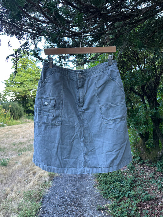 90s/Y2K Green Cargo Skirt