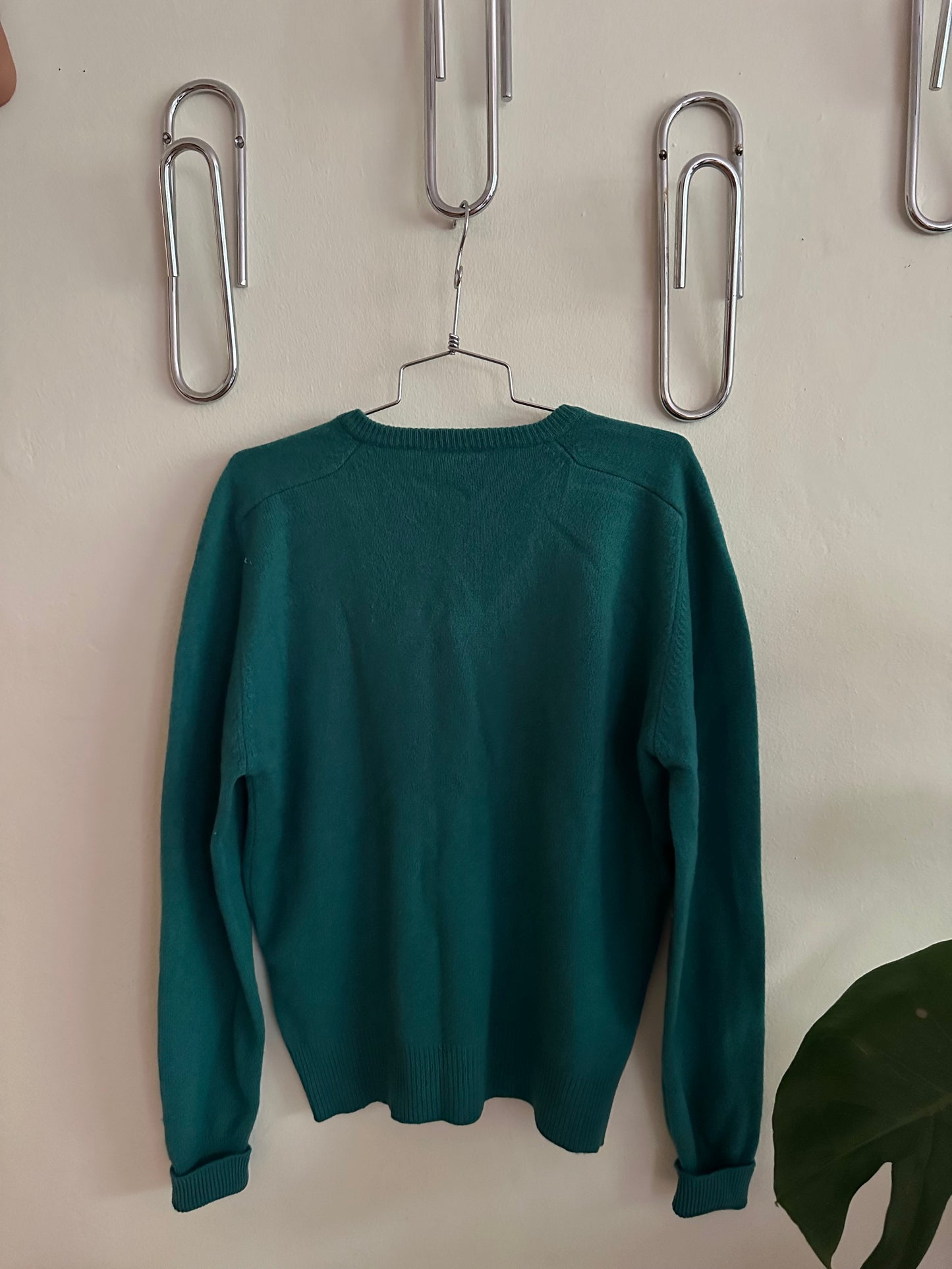 80s Green Lambswool Sweater