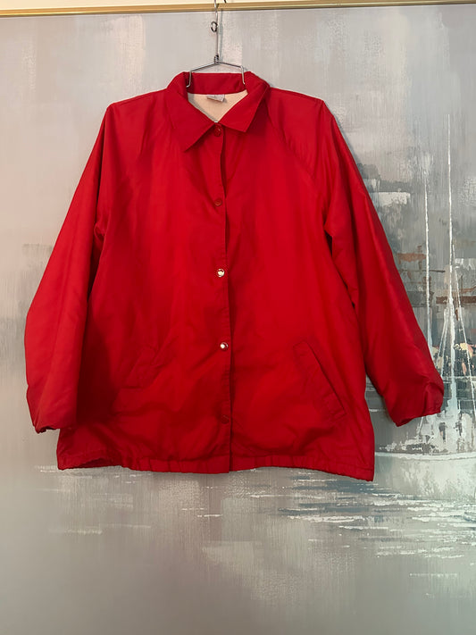 60s/70s Red Windbreaker - Sears