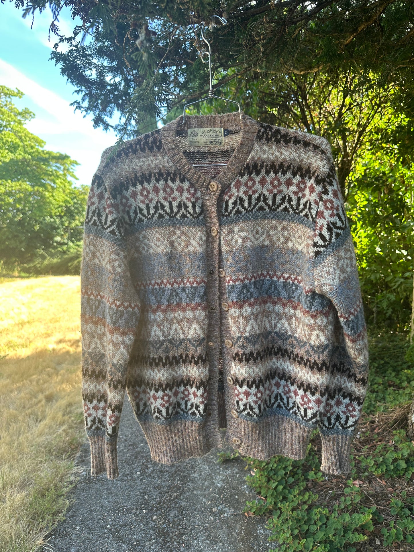 Vintage Wool Scottish Cardigan—as is