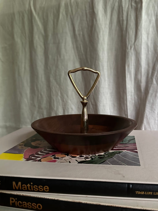 50s Mid Century Modern Walnut Tray