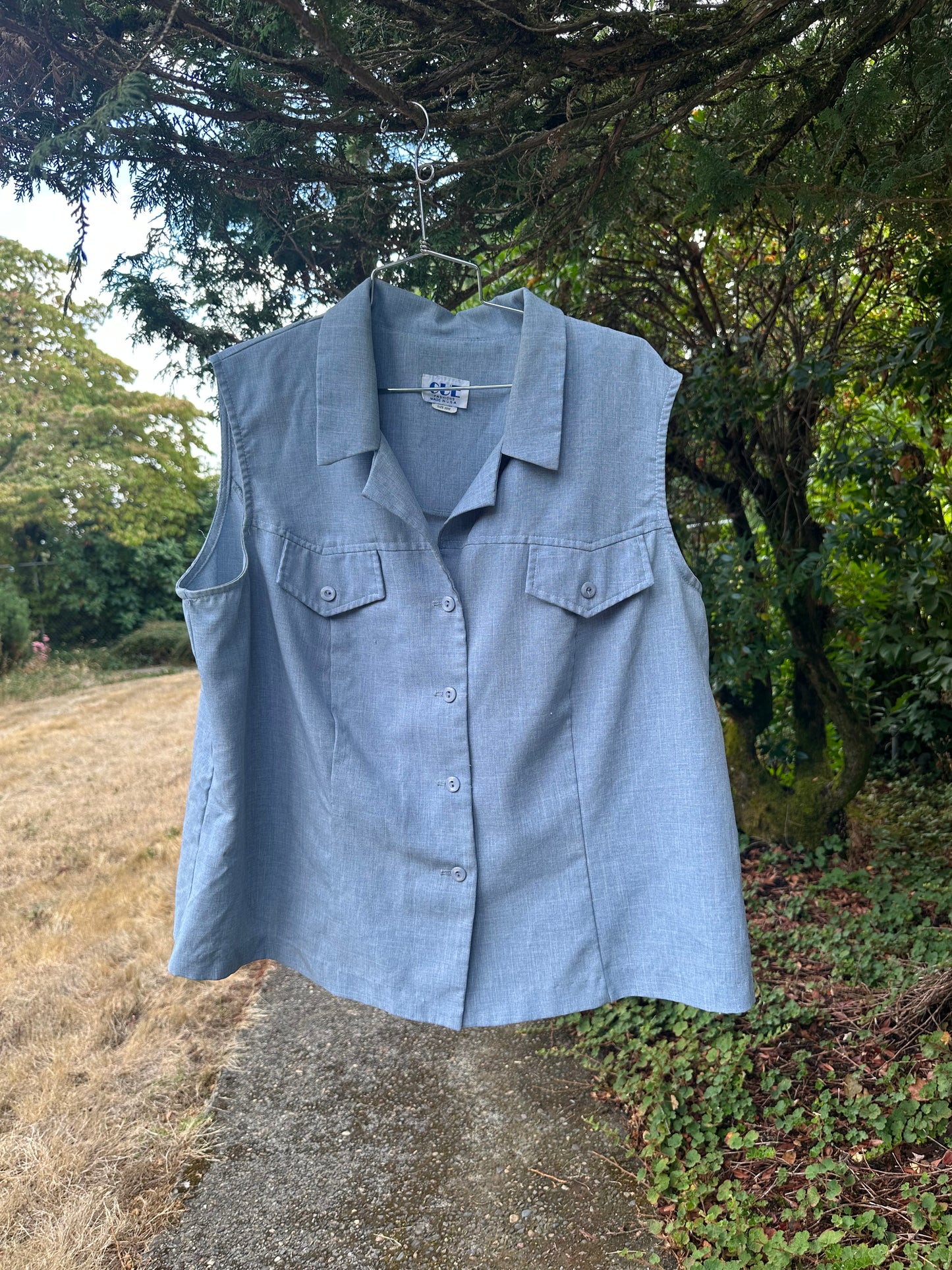 70s Blue tank top - cue