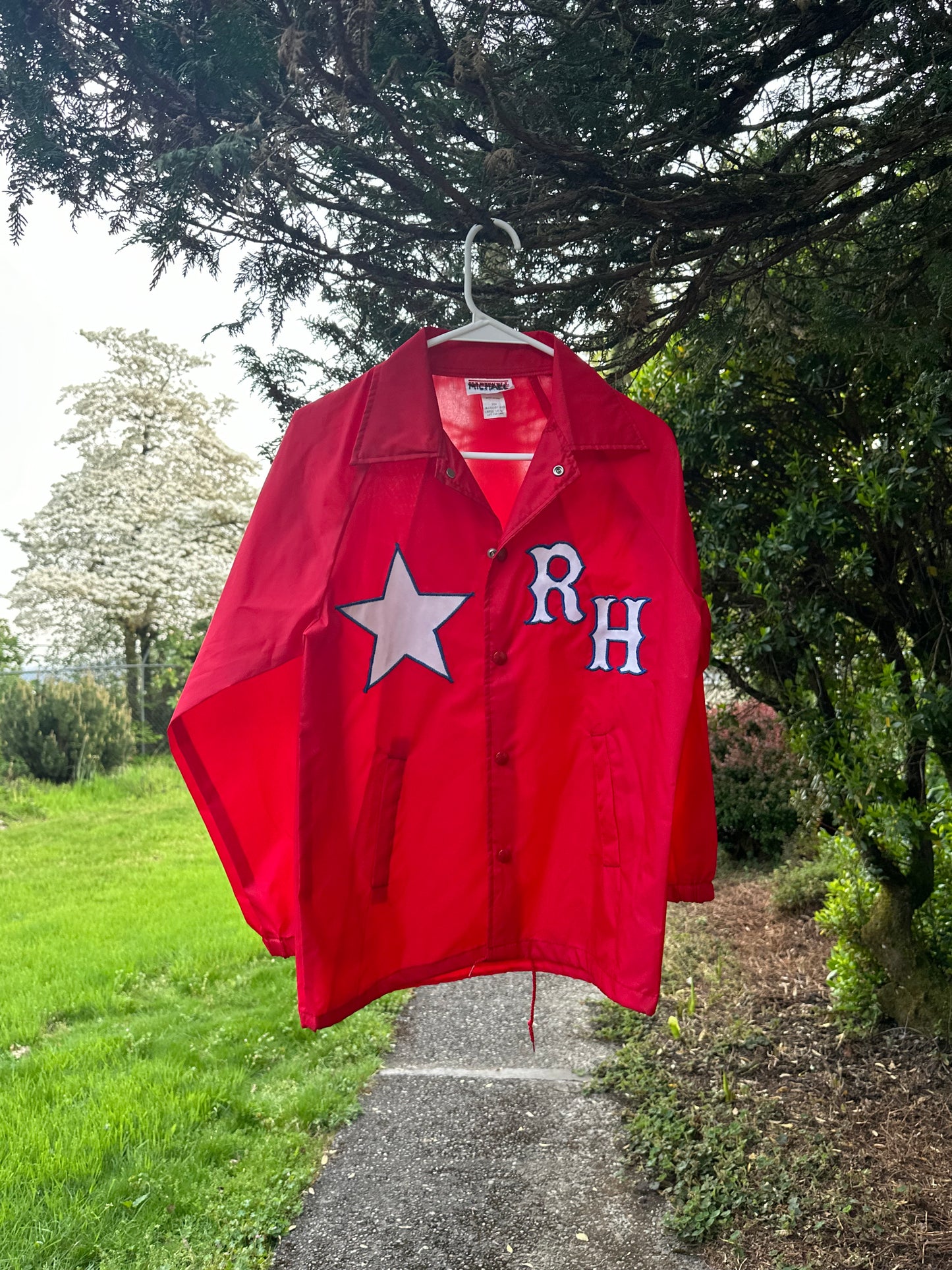 90s Red Little league windbreaker