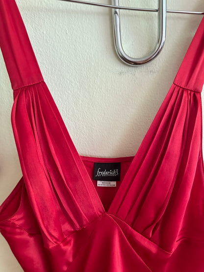 90s Red Slip Dress