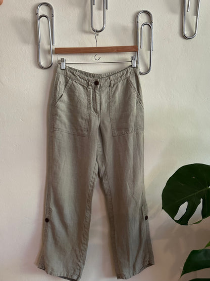 Tan Linen Pants