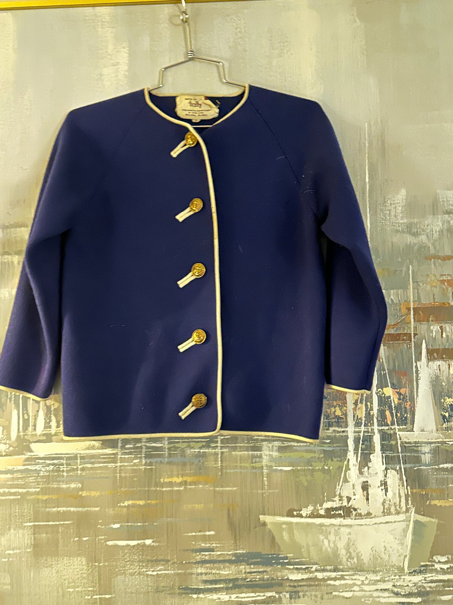 60s Navy Nautical Jacket