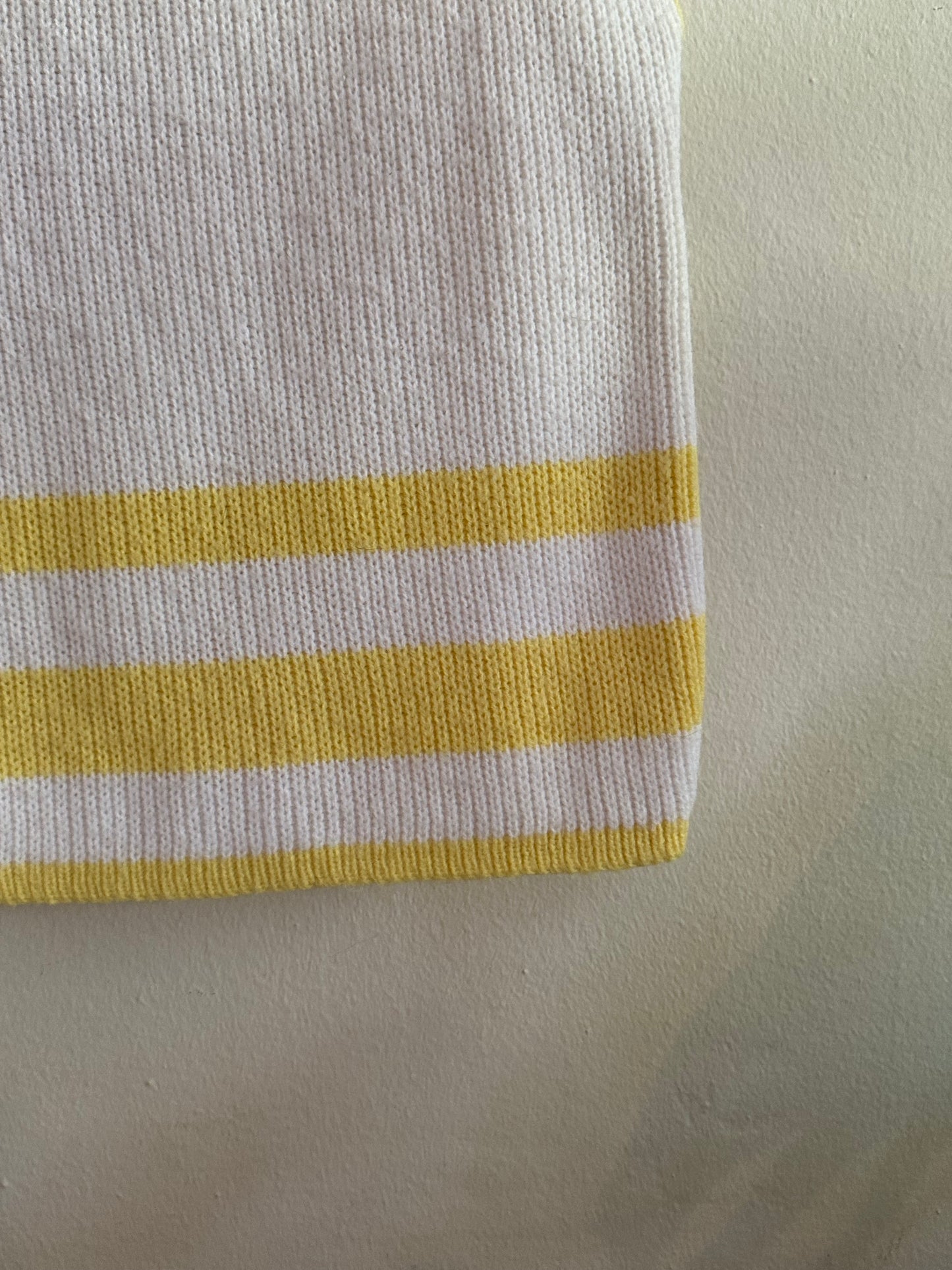 Yellow Stripe Sweater Vest