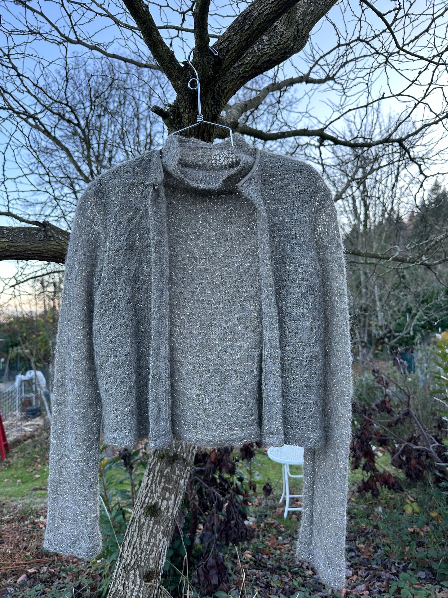 90s Sparkle Turtle Neck Set