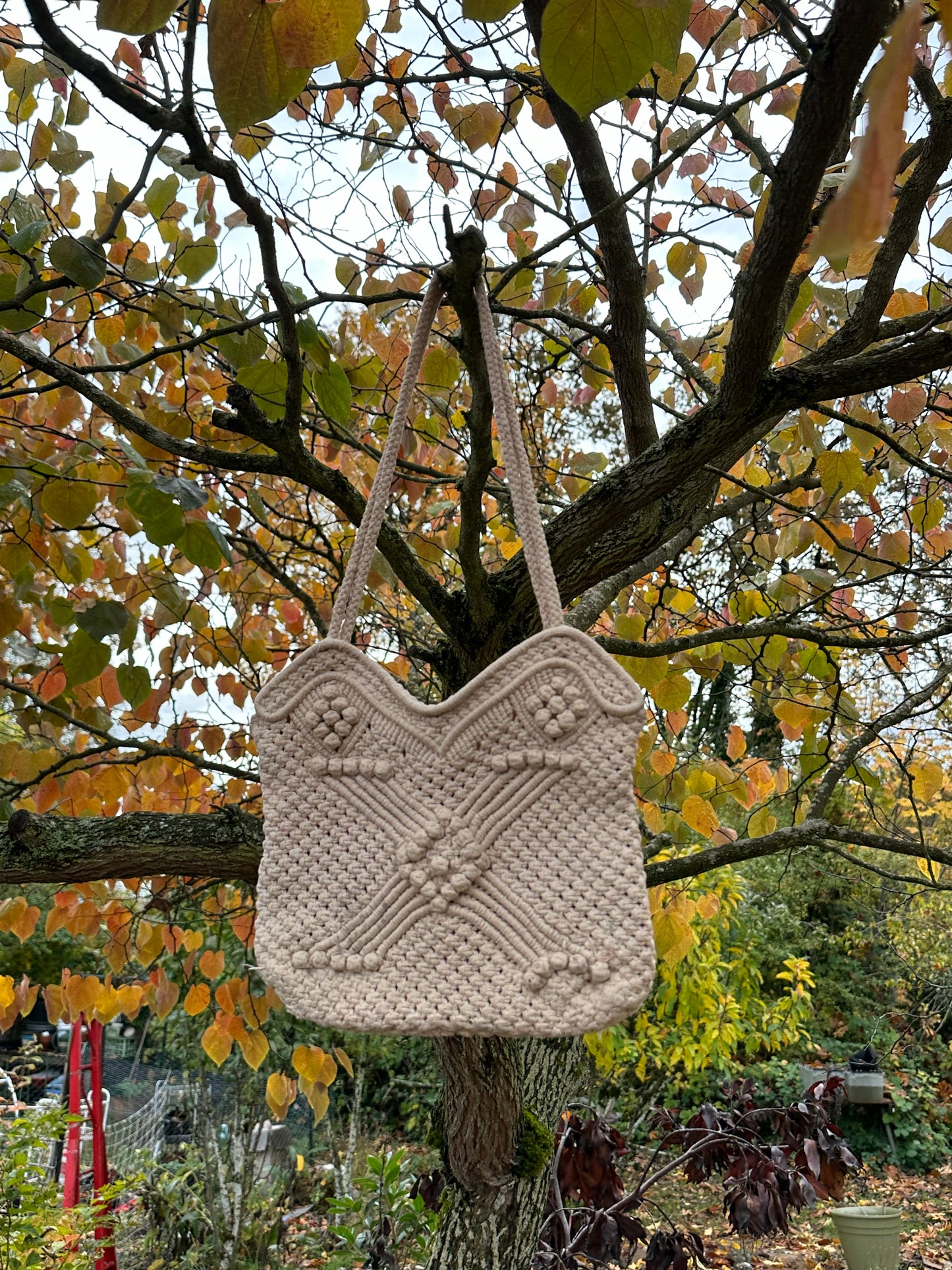 Macrame purse