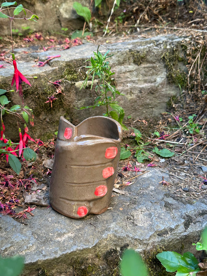 Ceramic hand Mug or vase