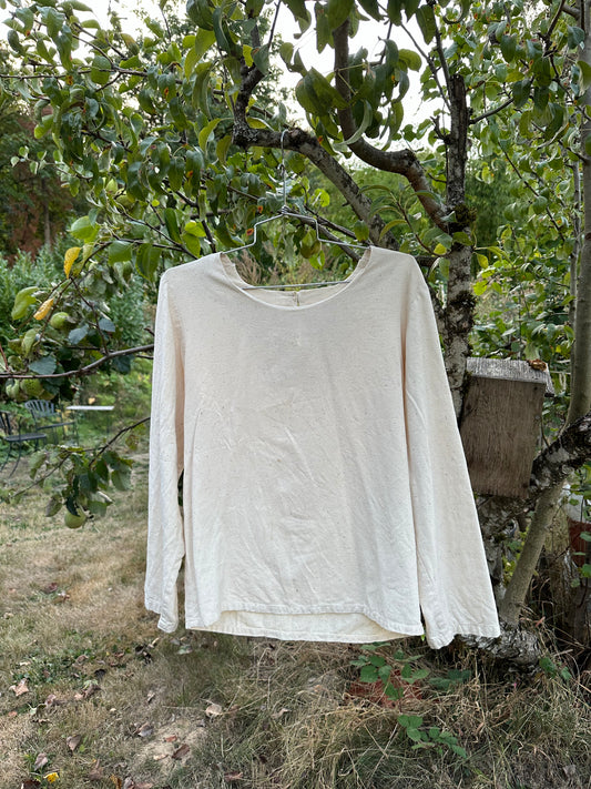 White Raw silk shirt