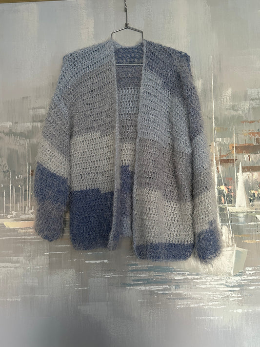 Handmade blue cardigan