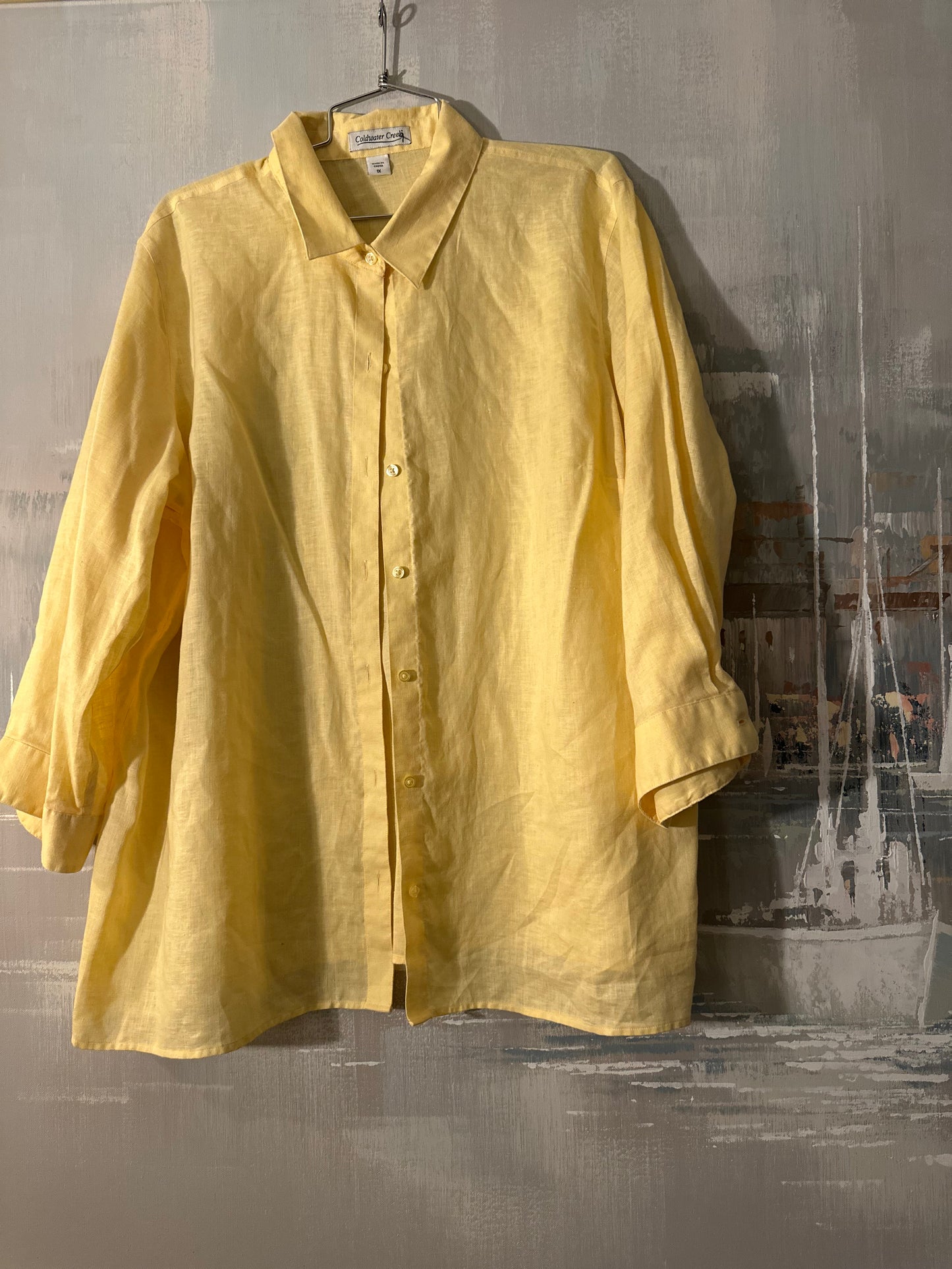 Yellow Linen Shirt
