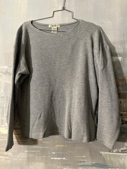 80s/90s Grey Eddie Bauer Thermal Shirt