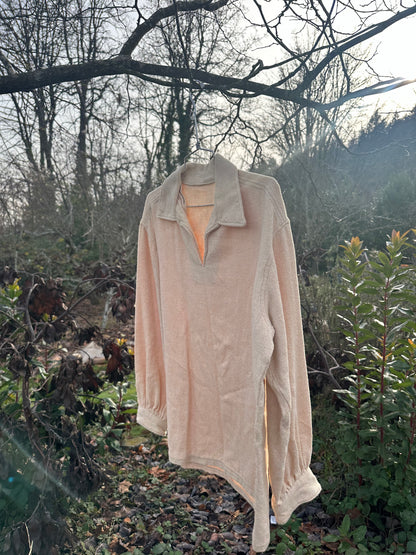 70s White Tunic Top