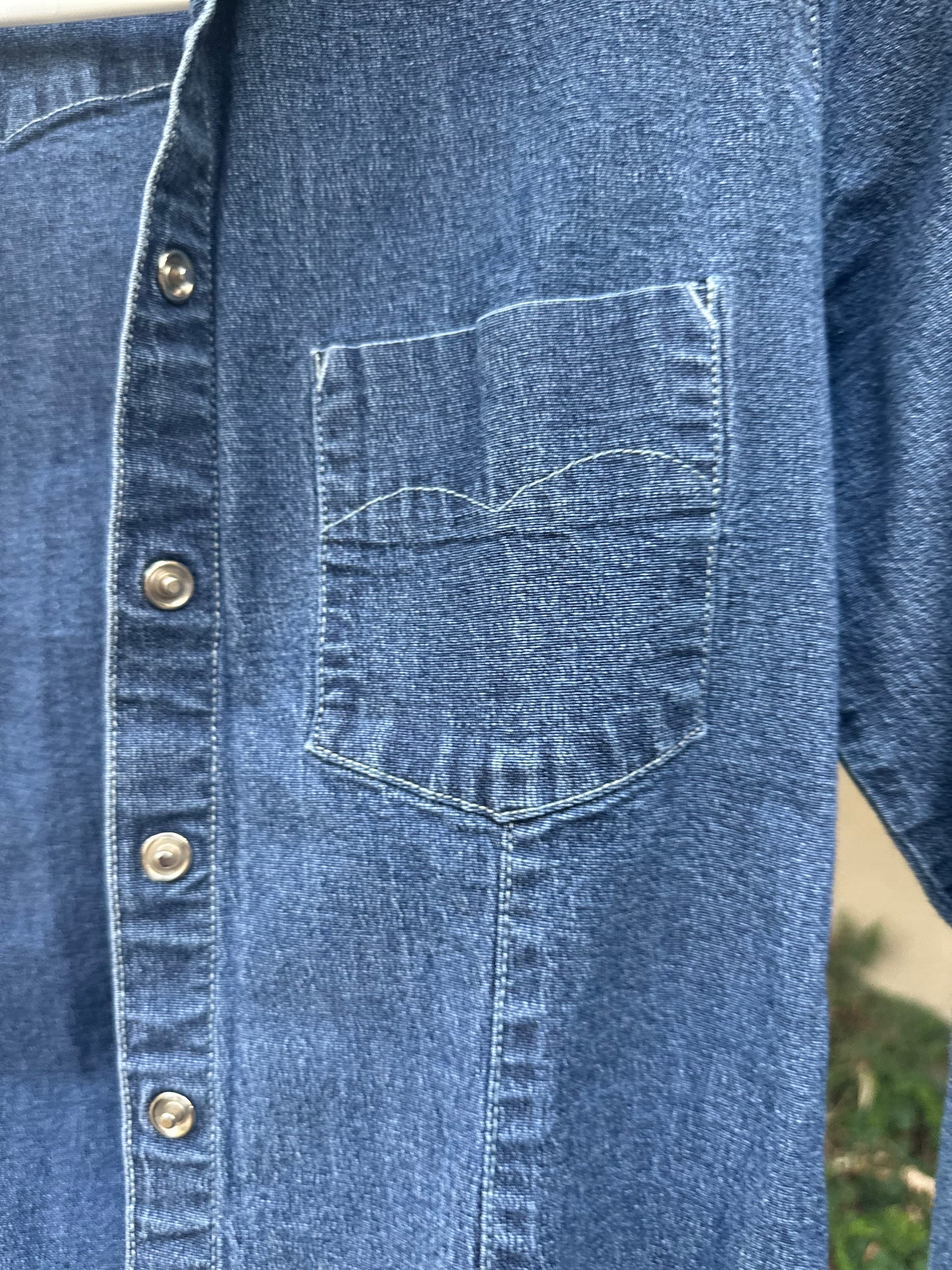 90s/Y2K Eddie Bauer Denim Shirt