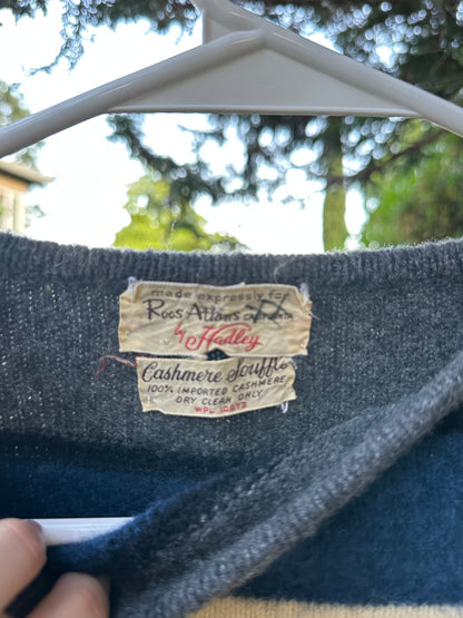60s Cashmere Striped Sweater