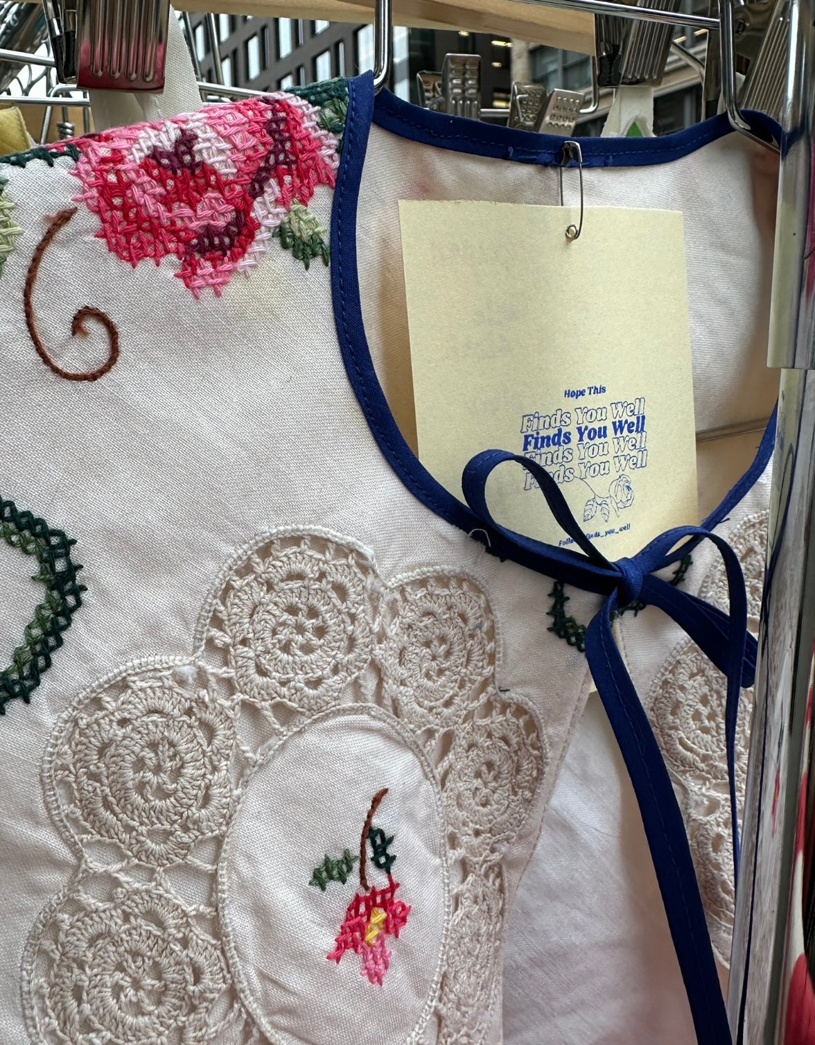 Upcycled Table Cloth Collar