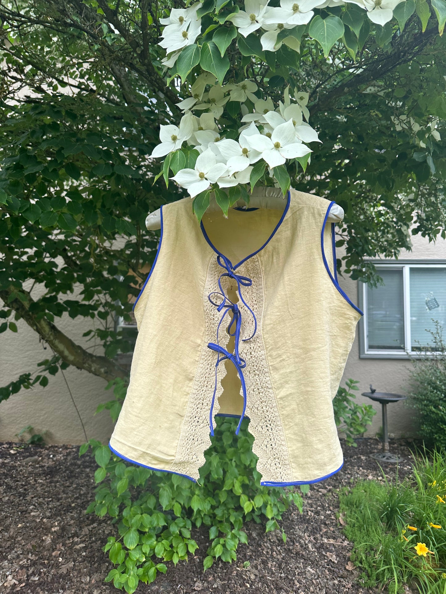 Upcycled Linen Pillowcase Shirt