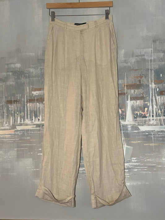 90s Tan Linen Pants