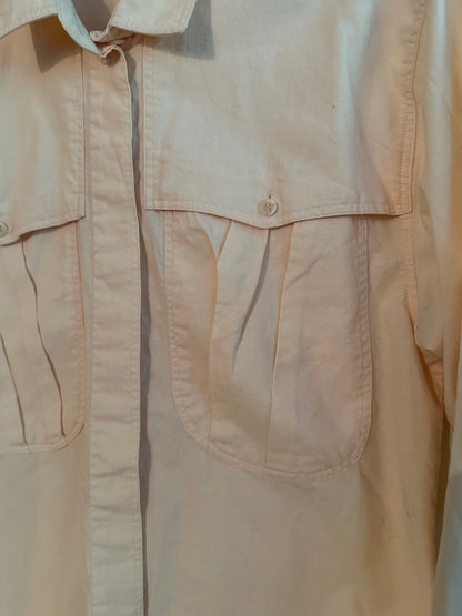 80s/90s Peach Button Down Shirt