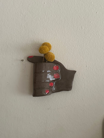 Ceramic Hand wall vase