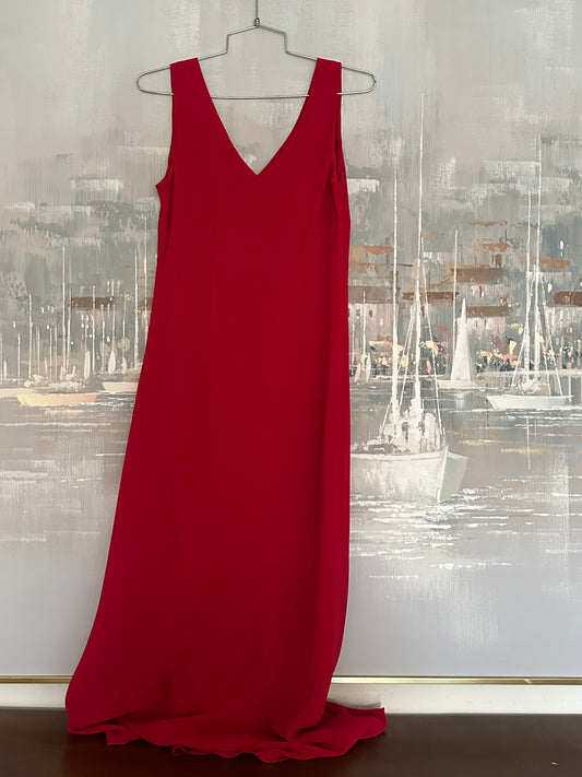 90s Red Maxi Dress
