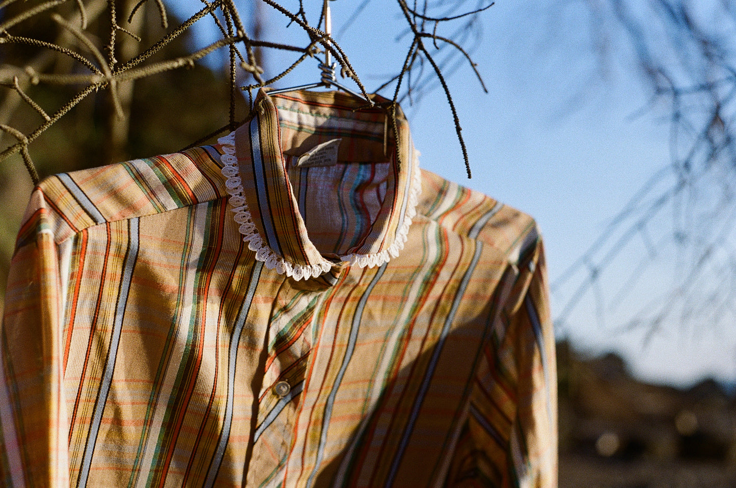 70s Plaid Button Down Shirt