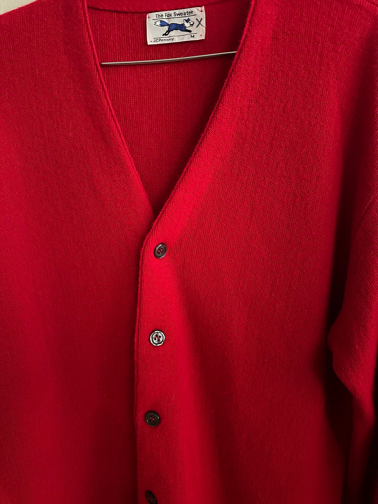 70s Red Cardigan