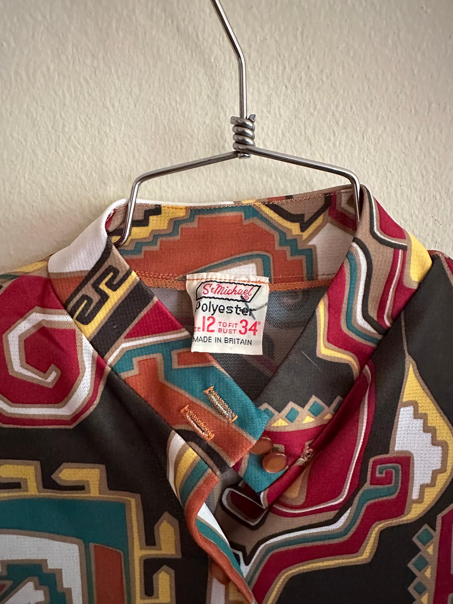 70s Multicolor Tunic Shirt