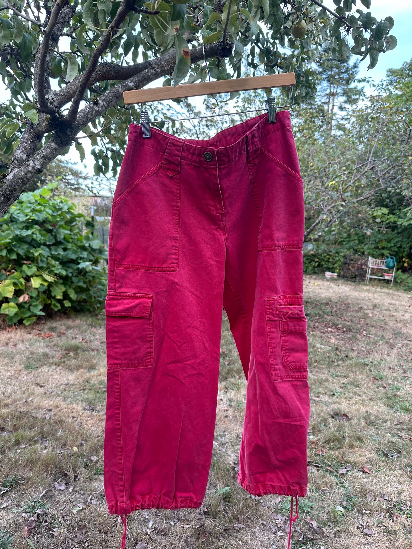 Y2K Red Cargo Pants